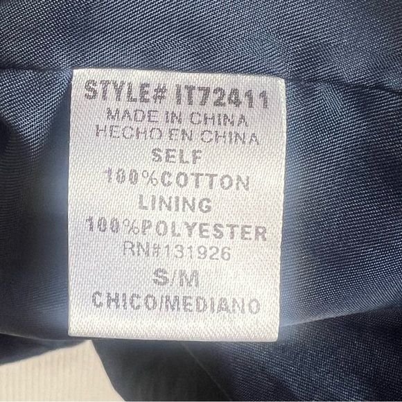 Tea N Rose Hooded Utility Trench Coat Jacket Floral Embroidery Boho Size S/M - Picture 8 of 11